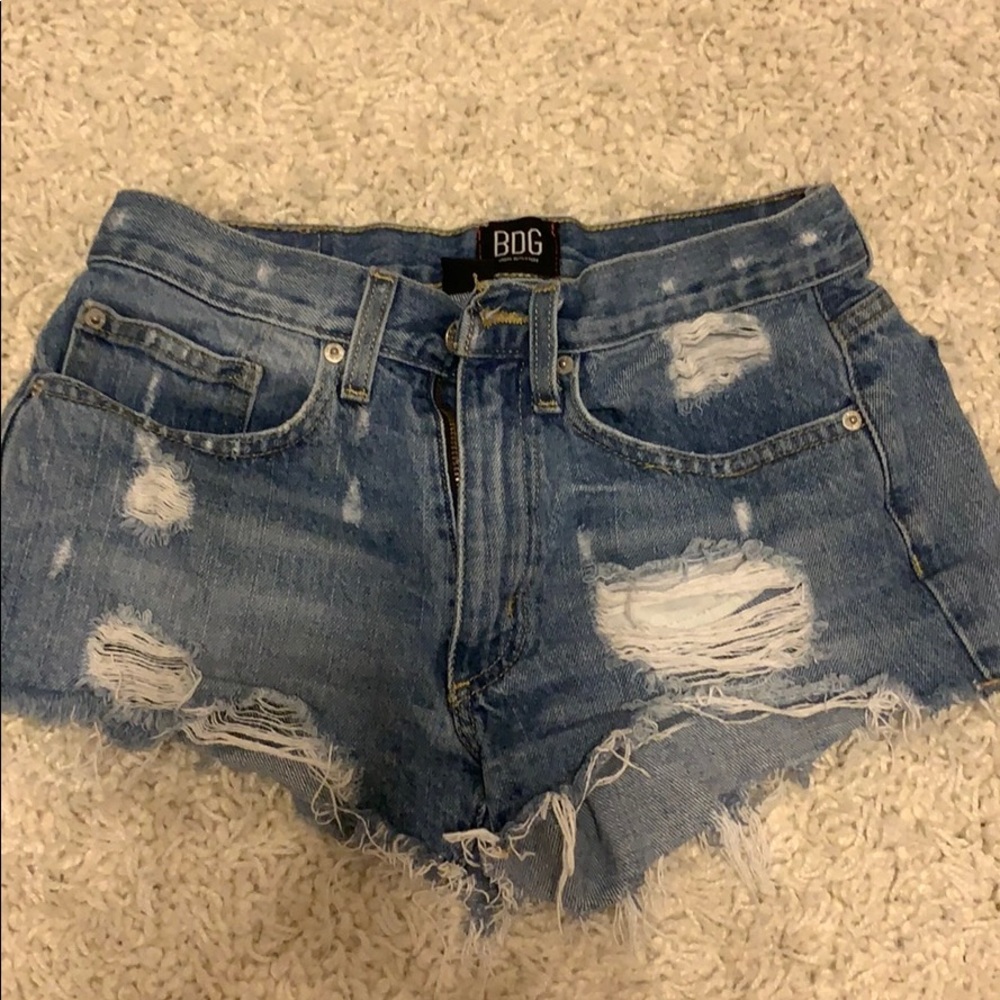 Medium Wash Jean Shorts